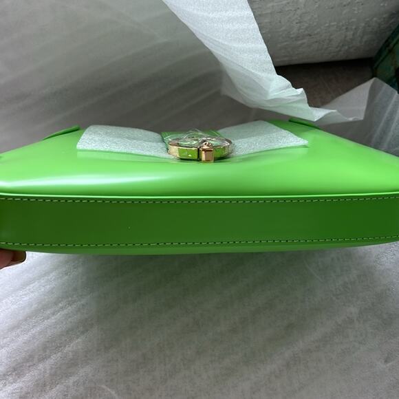 NWT $385 SANDRO Sweet Janet Chain Bag Vert Pomme Apple Green - Picture 12 of 13